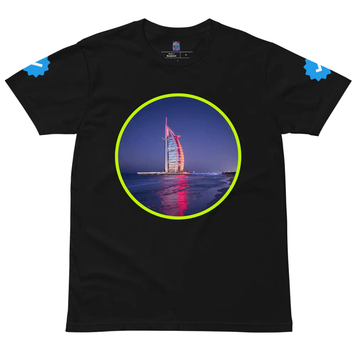 Black Color Unisex Premium T-Shirt (Dubai Burj Al Arab Print) product image (2)