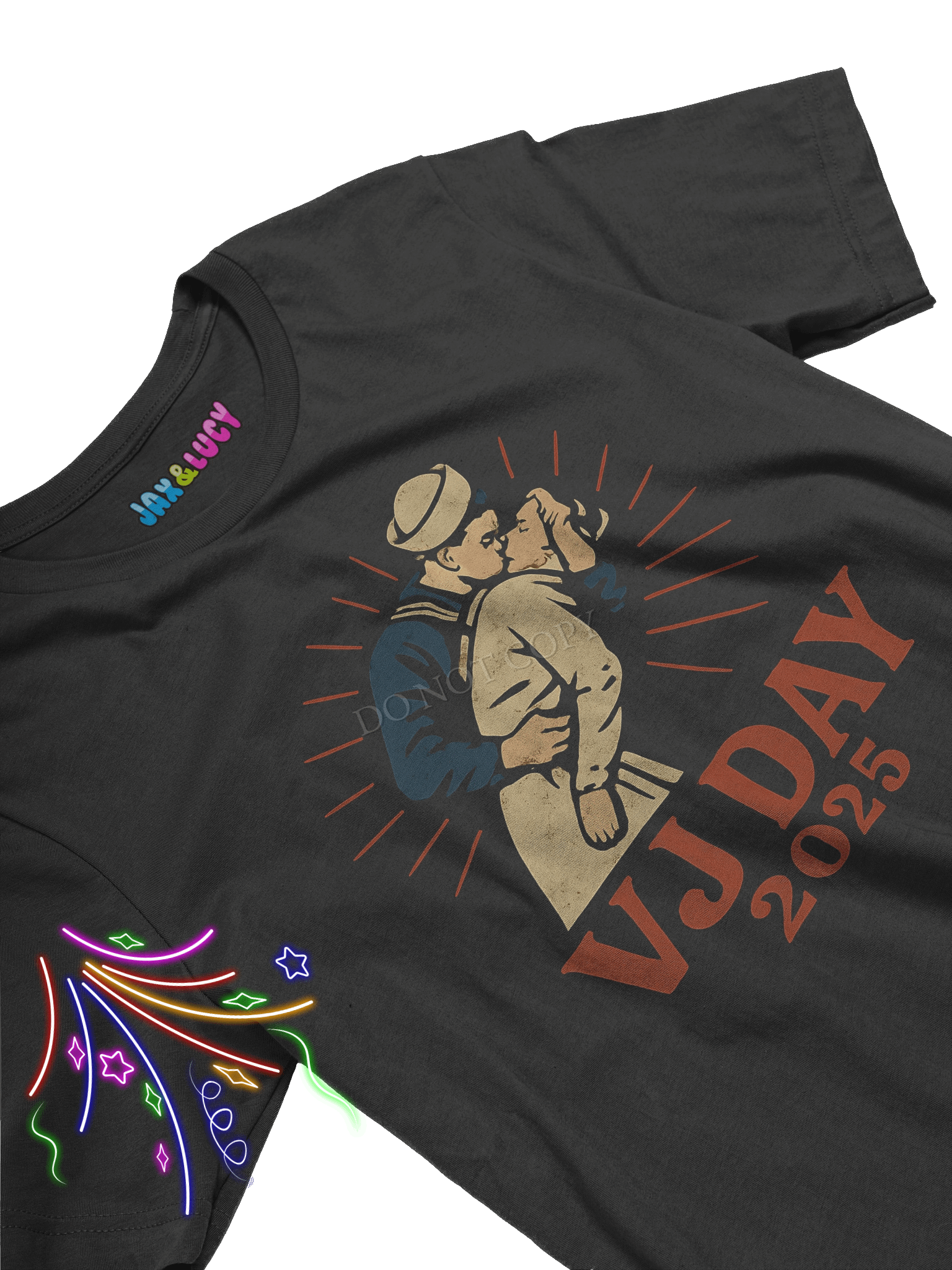 VJ Day 2025 Commemorative T-Shirt – Classic Sailor & Nurse Design product image (2)