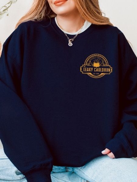 Leaky Cauldron Cozy minimalist Fall Sweatshirt product image (20)