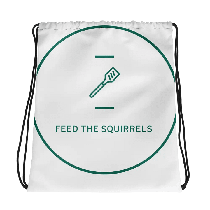 Feed the Squirrel$ All-Over Drawstring Bag product image (1)