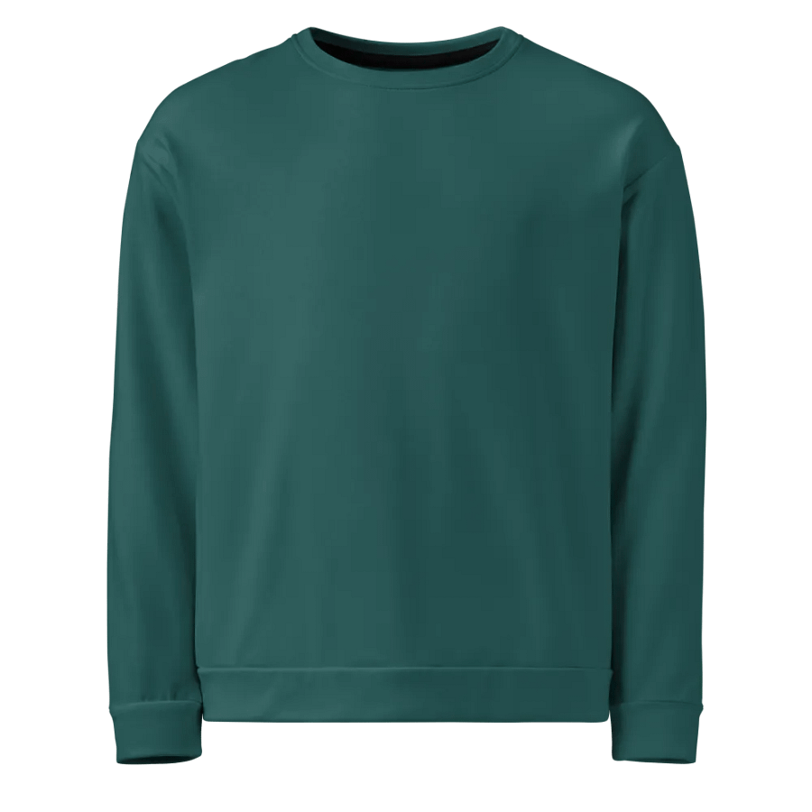Plain Teal Green Soft Summer Unisex Recycled Polyester Heavyweight Premium Sweatshirt by Treasure Pie product image (1)
