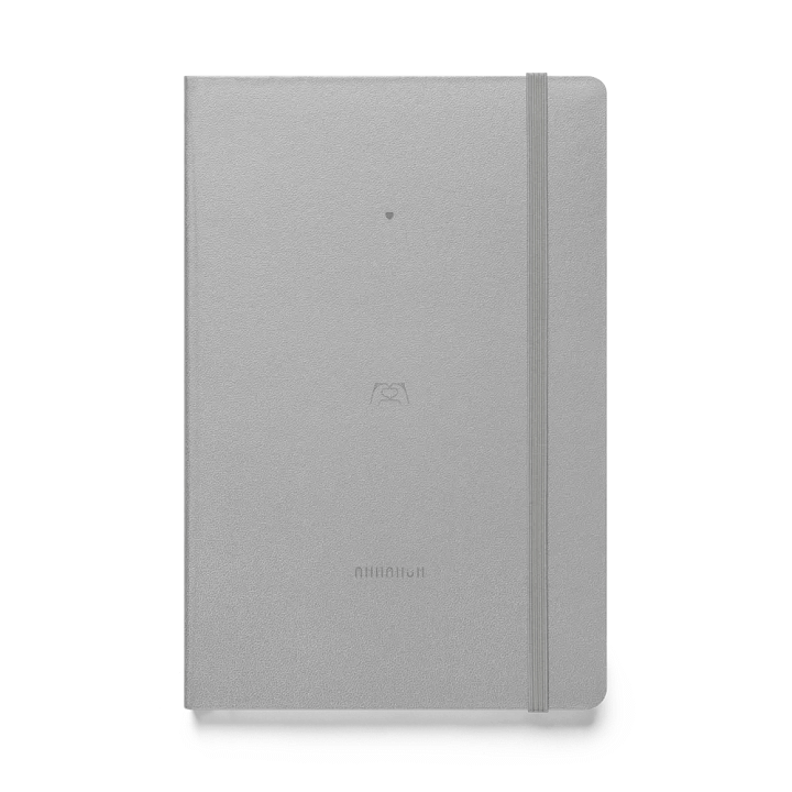 Heart Inside. Grey Only. Hardcover Bound Notebook | JournalBook® product image (1)
