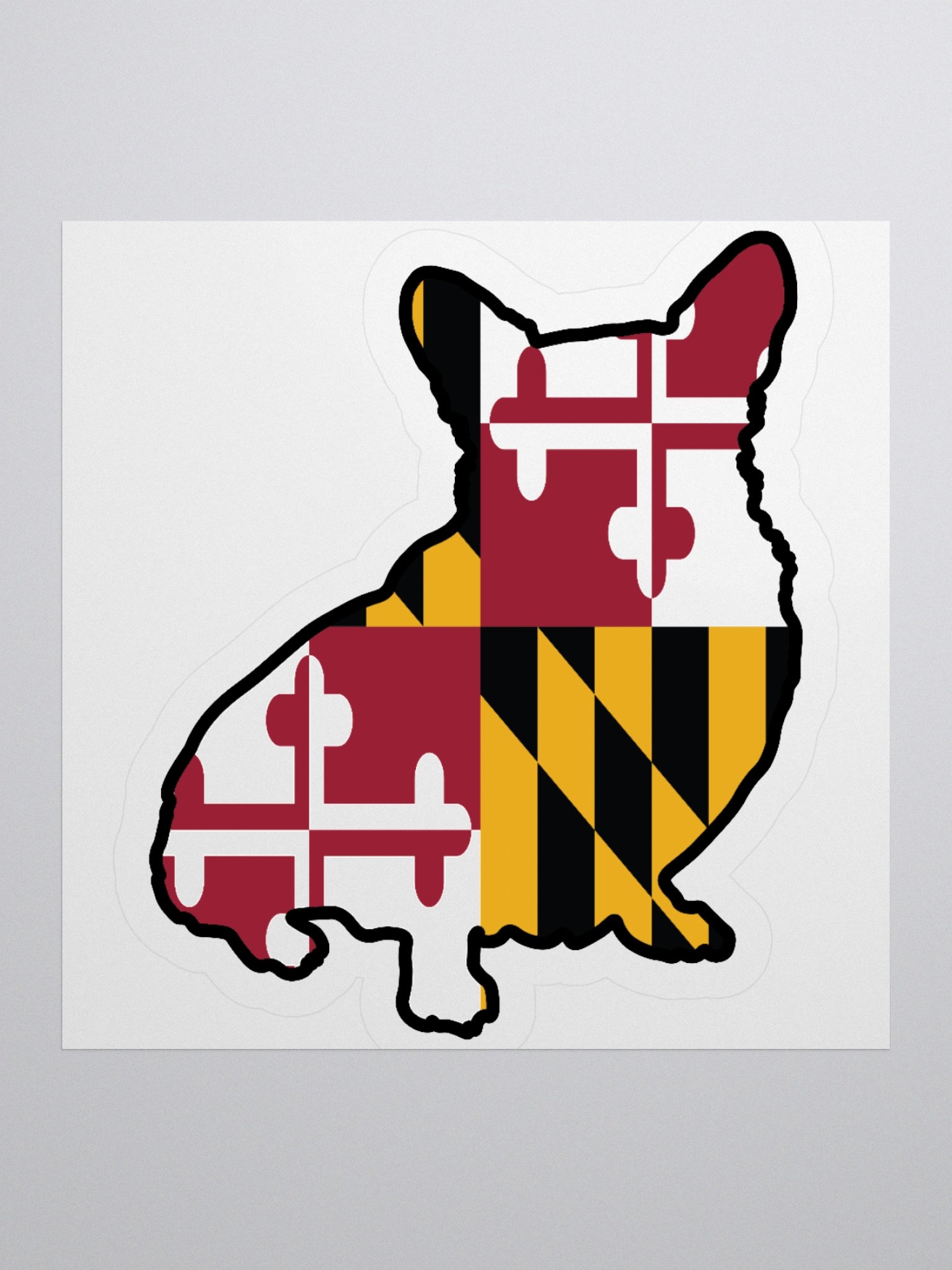 Maryland Flag Corgi Sticker product image (2)