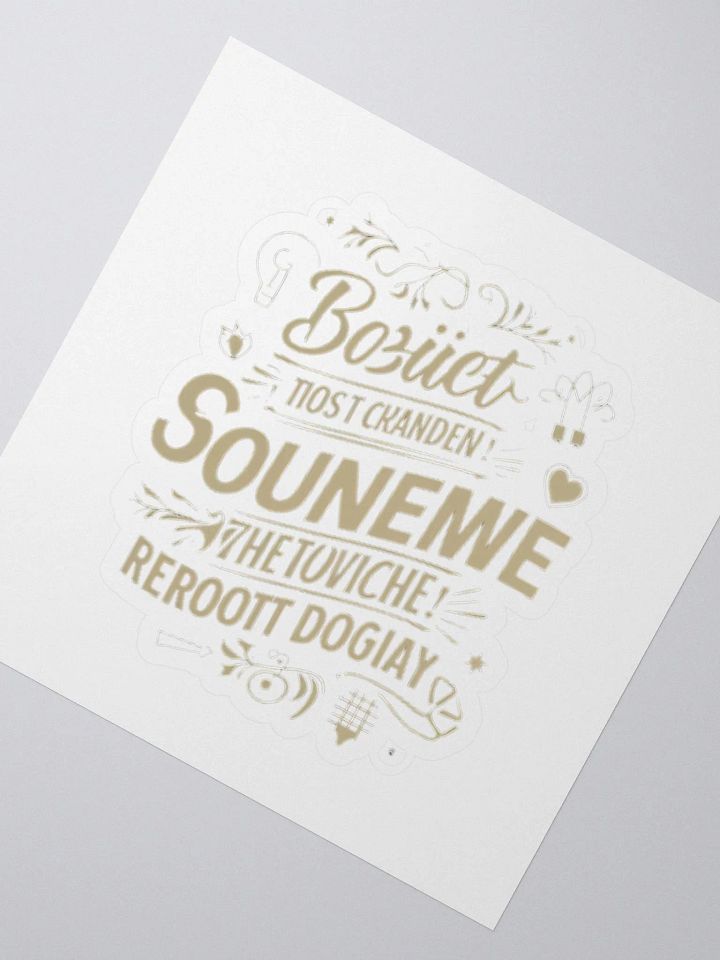 Whimsical Language Art Stickers product image (2)