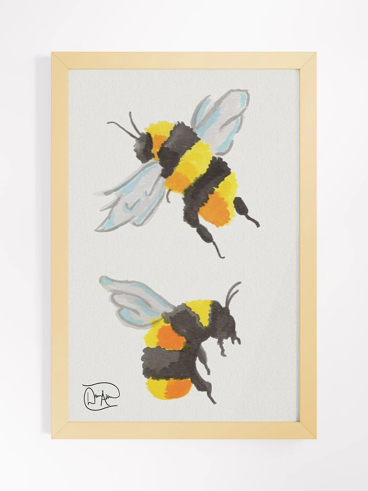 Beebert & Beetrice Watercolour Framed Poster product image (1)