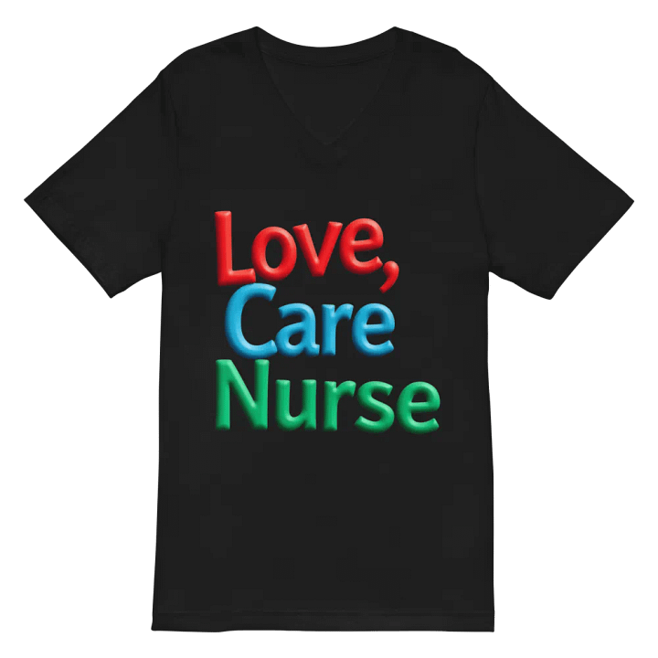 Colorful Nurse Love V-Neck Tee product image (3)