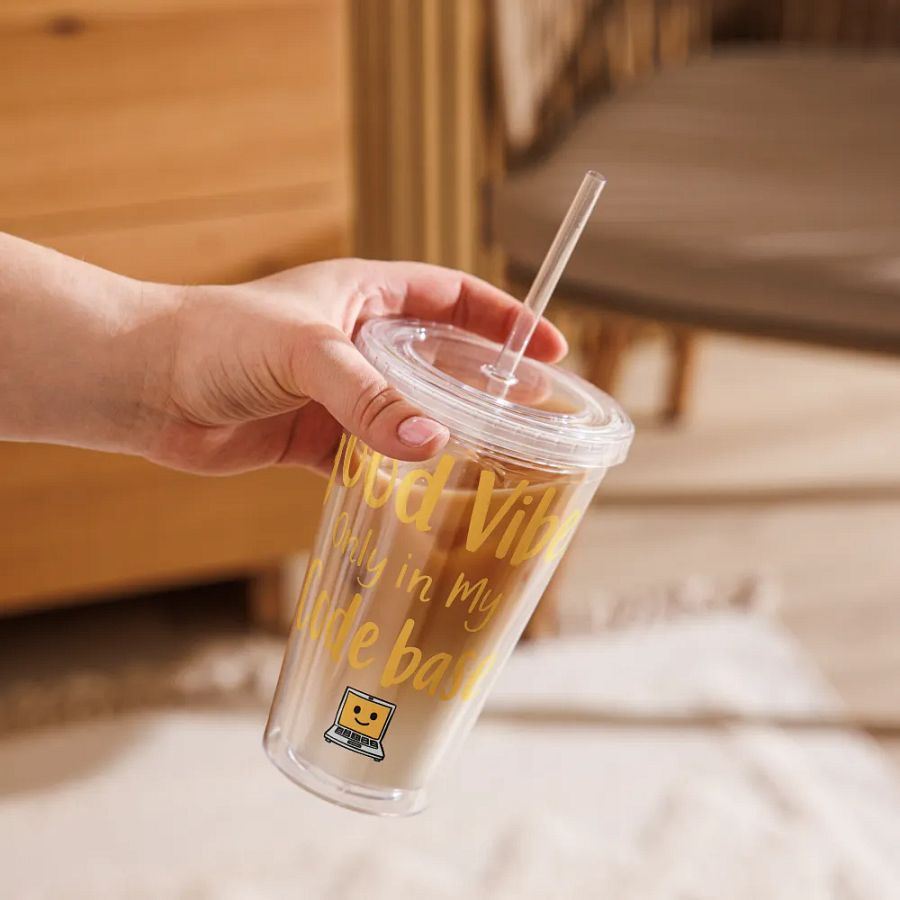 Good Vibes Only Tumbler – Code Base Edition product image (2)