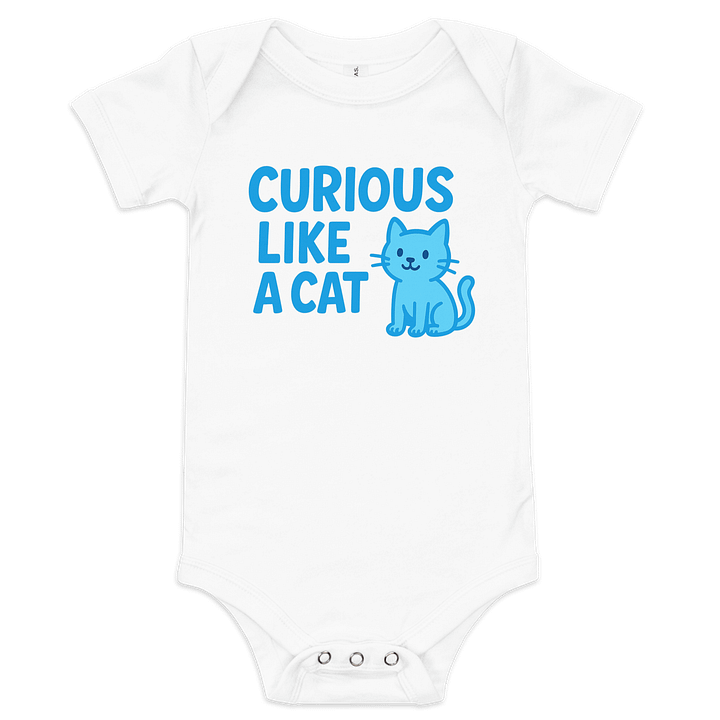 Curious Cat Baby Onesie product image (1)
