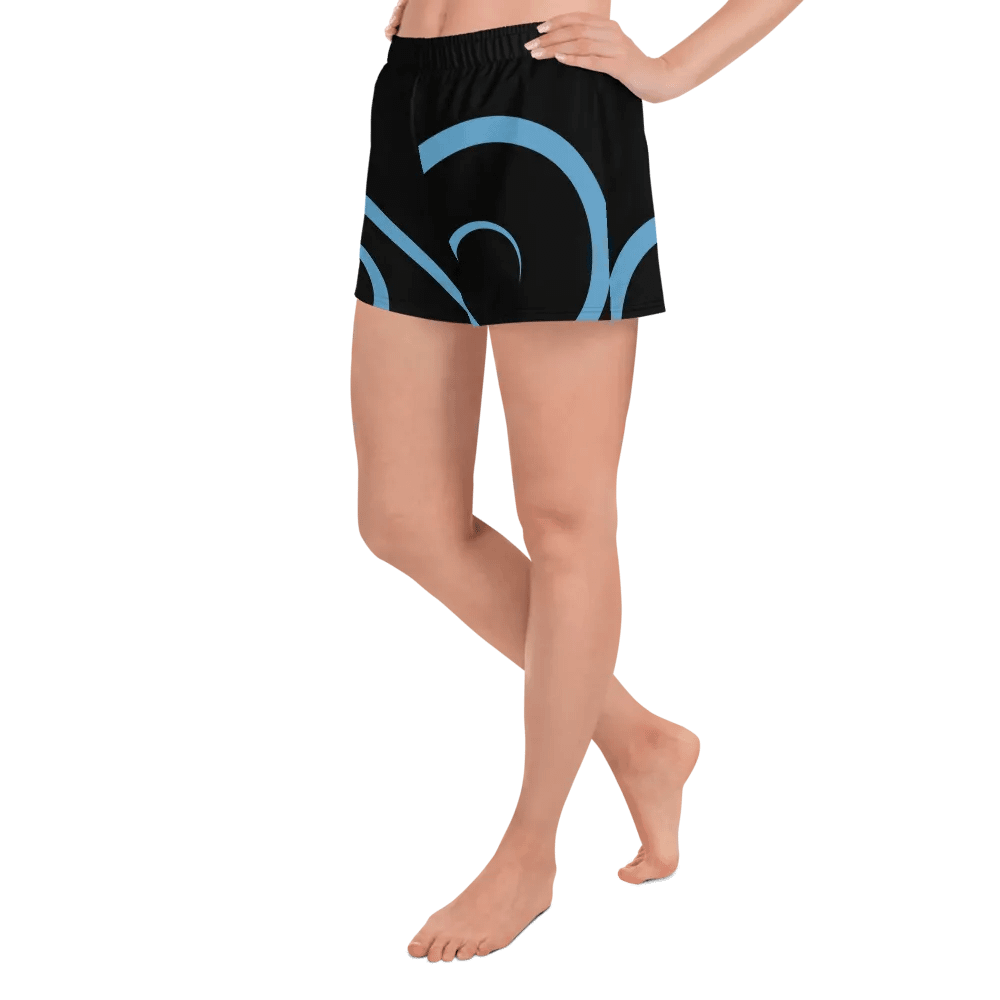 Flowing Swirls Women's Athletic Short Shorts product image (4)