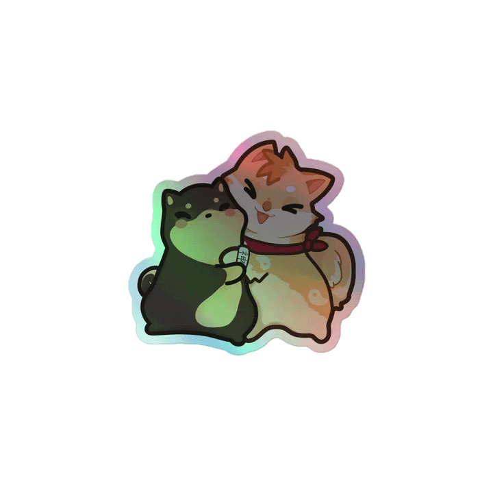 Paniku & Oda Hug Holographic Sticker product image (1)
