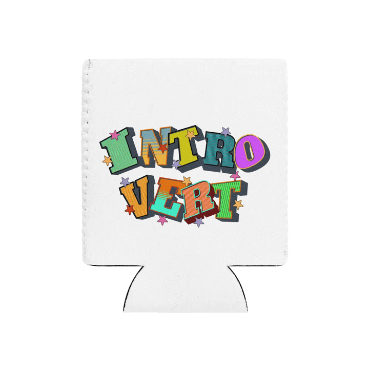 Introvert Block Letter Starry Coozie product image (1)