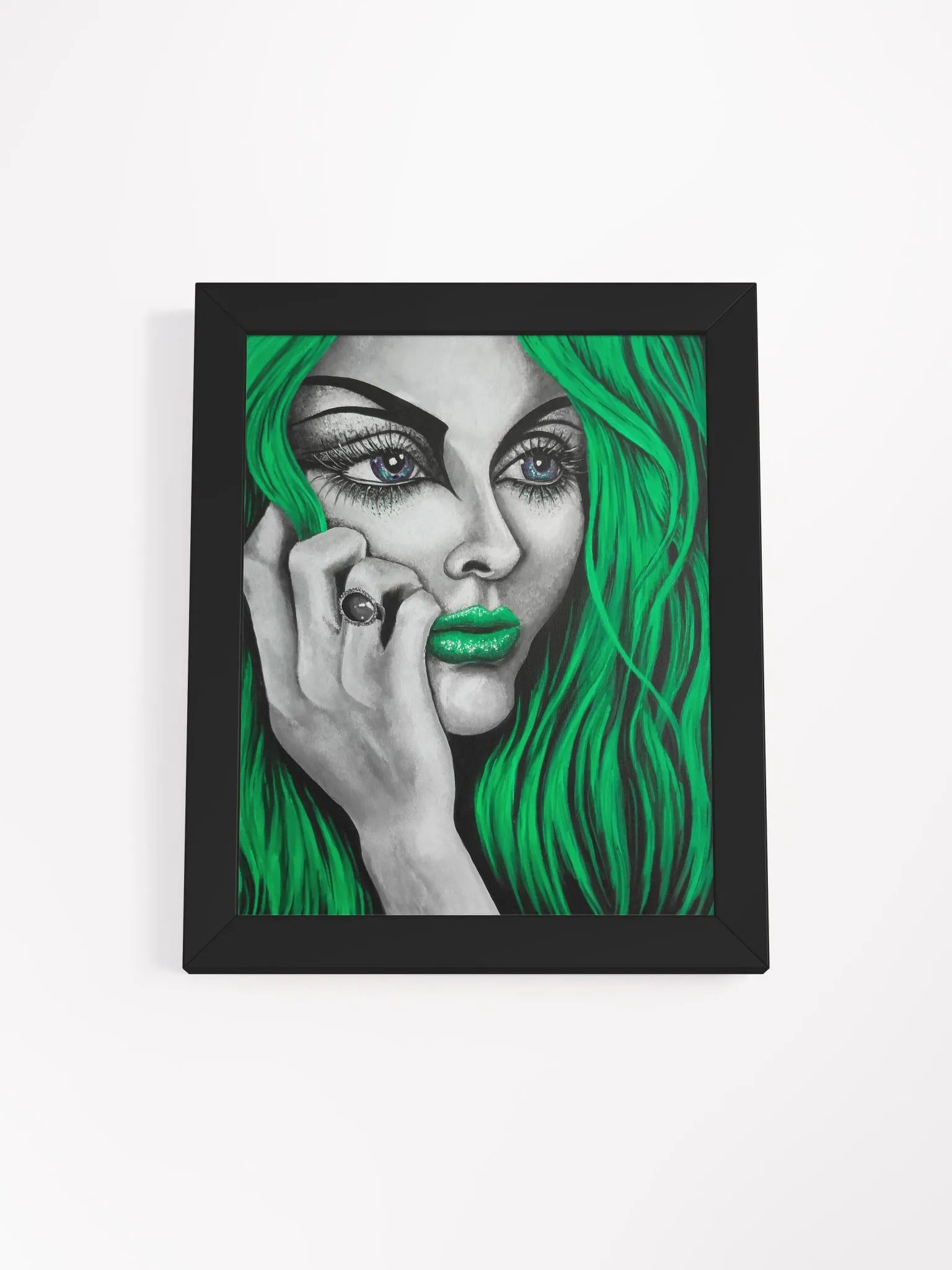 Eden 2024 in green framed print product image (1)