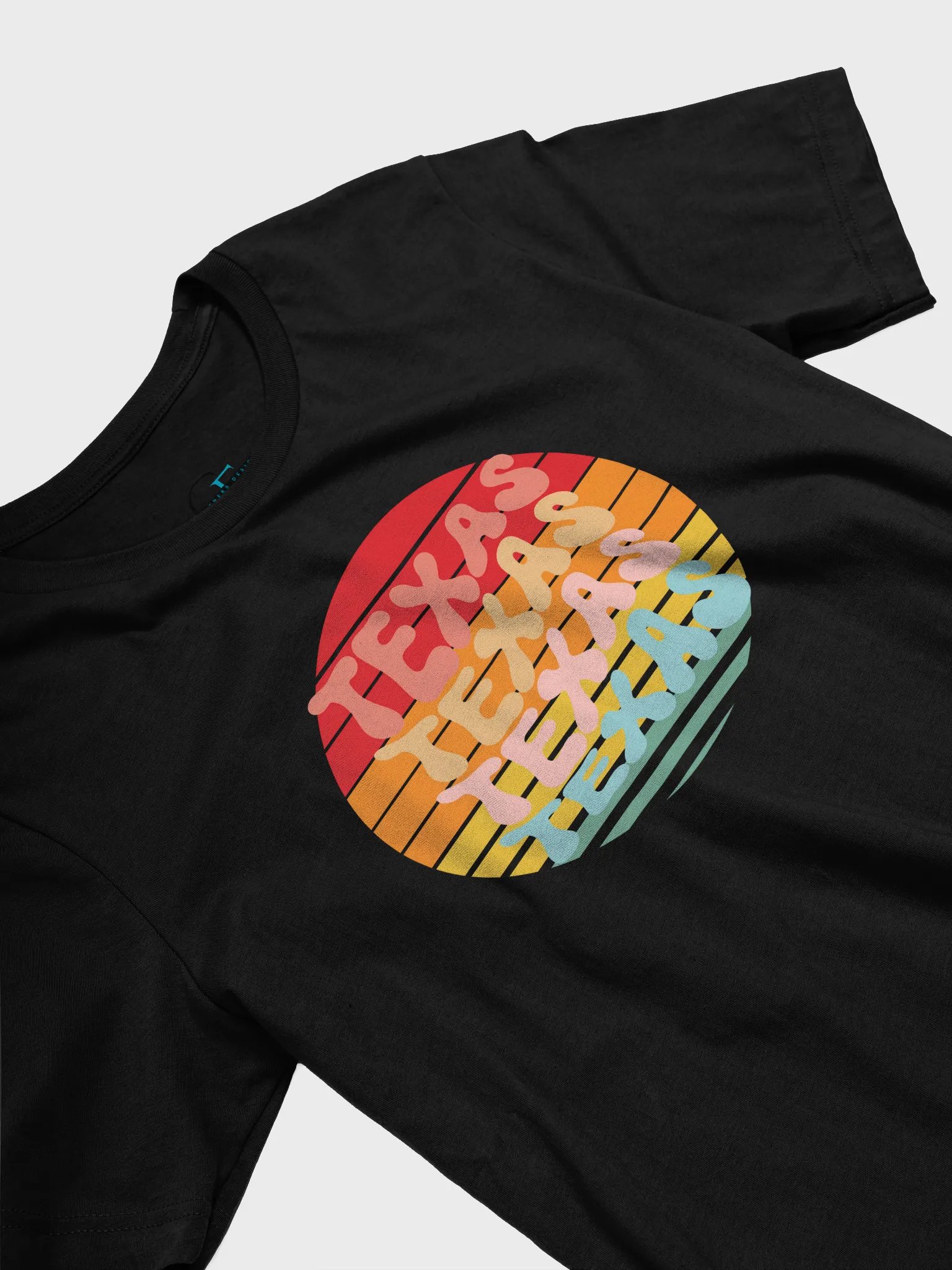 🧡 Retro Sunset Texas Tee – Bella+Canvas Unisex Jersey T-Shirt product image (19)