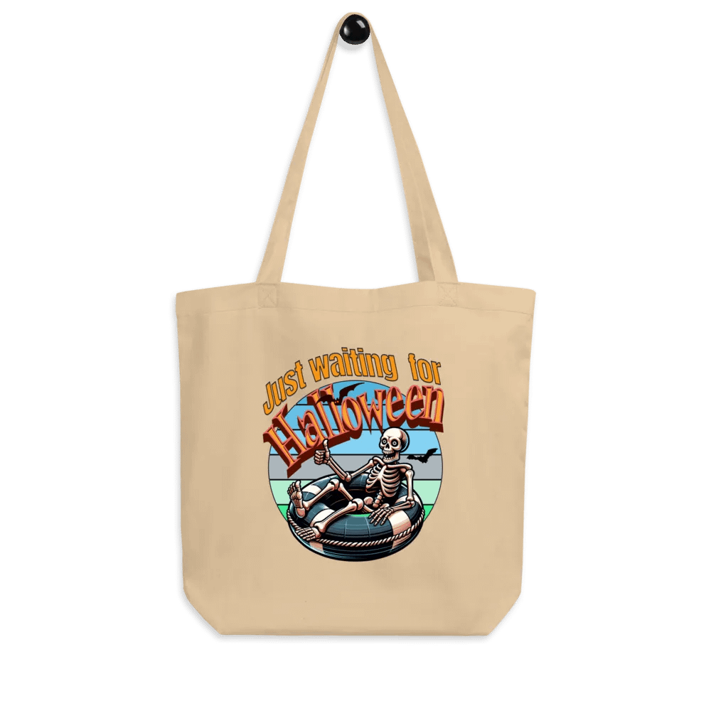 Just Waiting For Halloween Skeleton Tote product image (7)