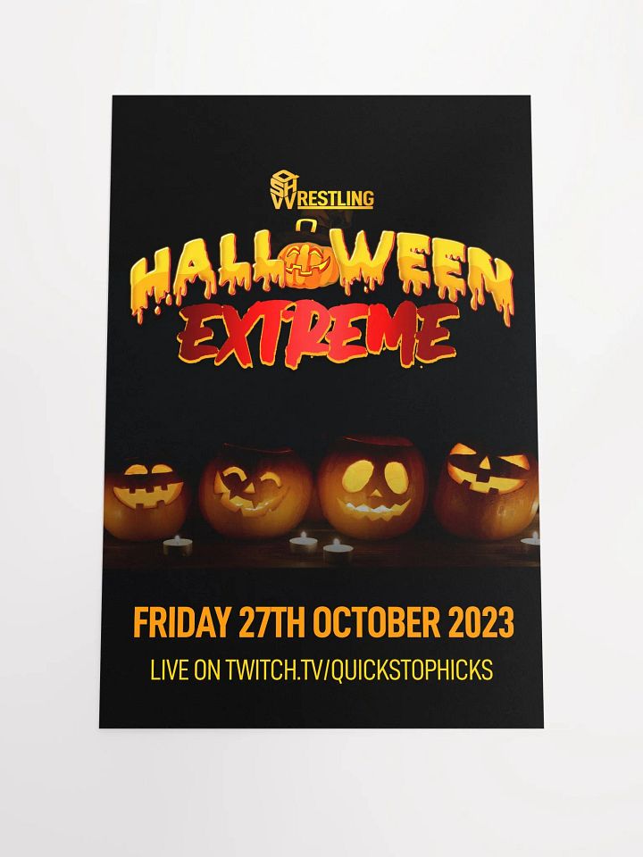 QSHW HALLOWEEN EXTREME COMMEMORATIVE POSTER product image (1)