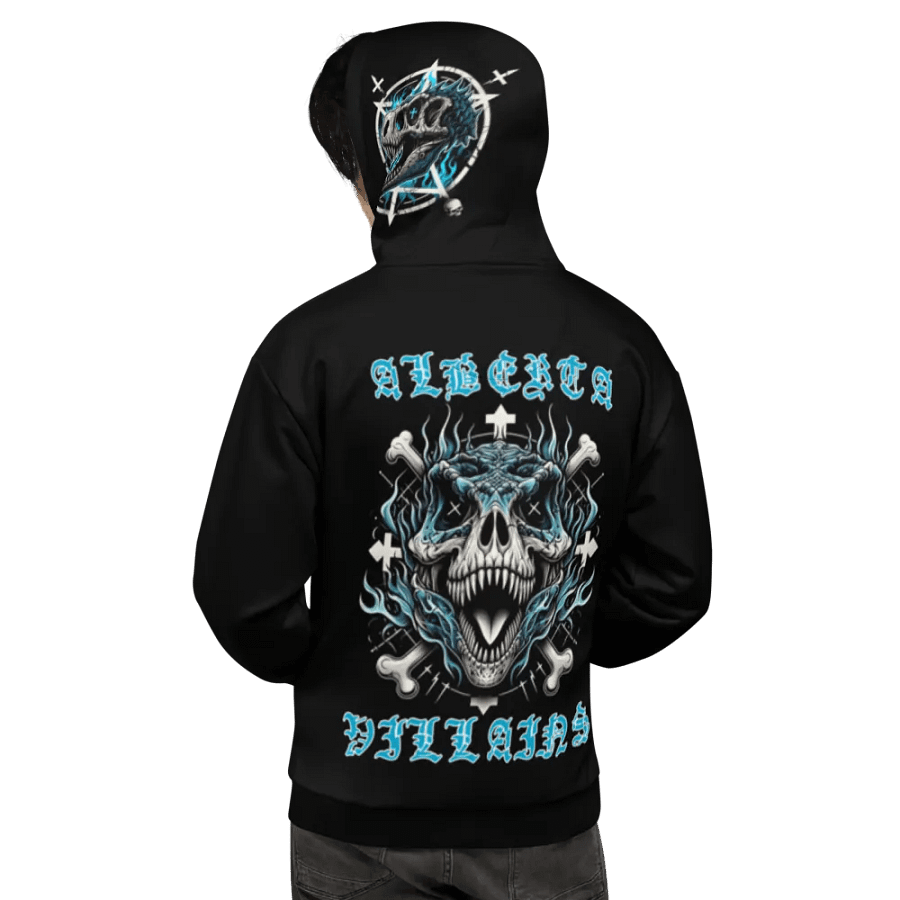Rock Blue flame all over print hoodie product image (3)