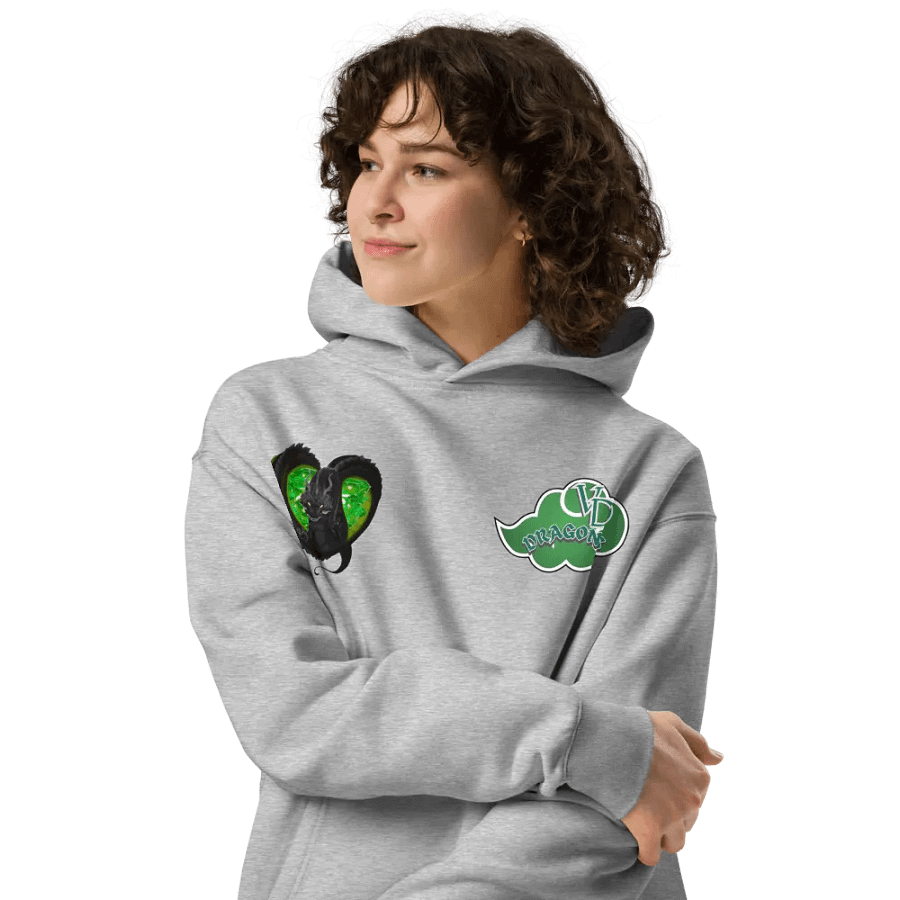 THE GREEN RAIN CLOUD HEARTED OVERSIZED hoodie product image (22)