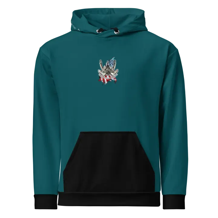 Teal Athena Tug & CE Flage Hoodie product image (2)