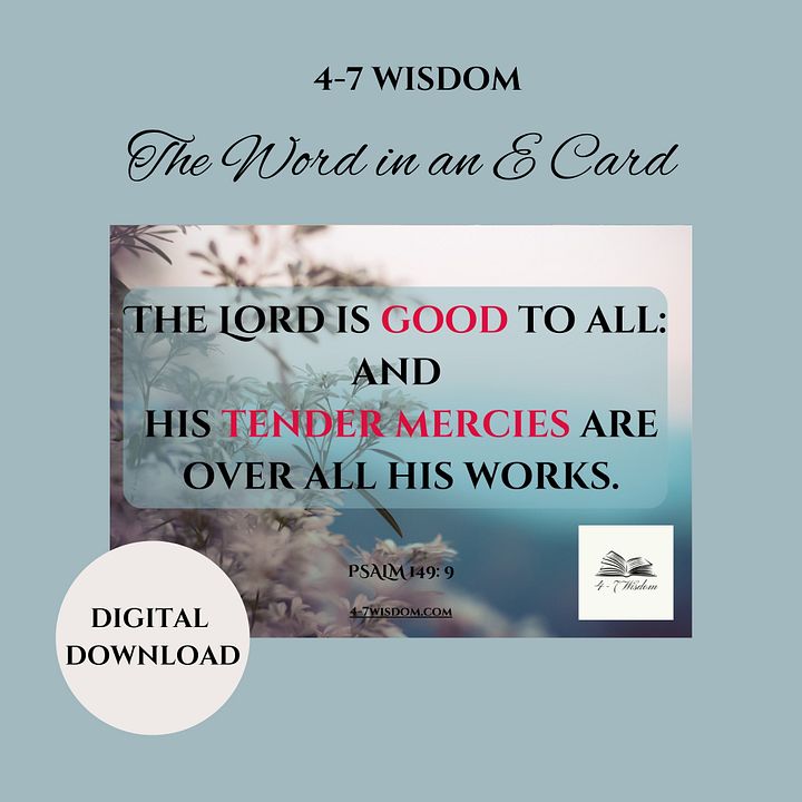 Tender Mercies E Card product image (1)
