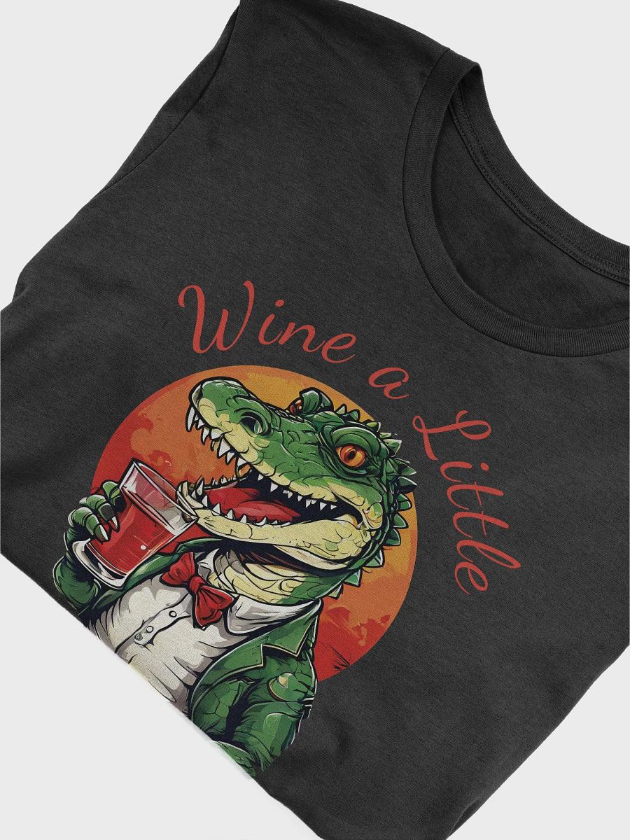 Wine a Little, Laugh a Lot - Unique Funny Crocodile T-Shirt for Wine Lovers product image (6)