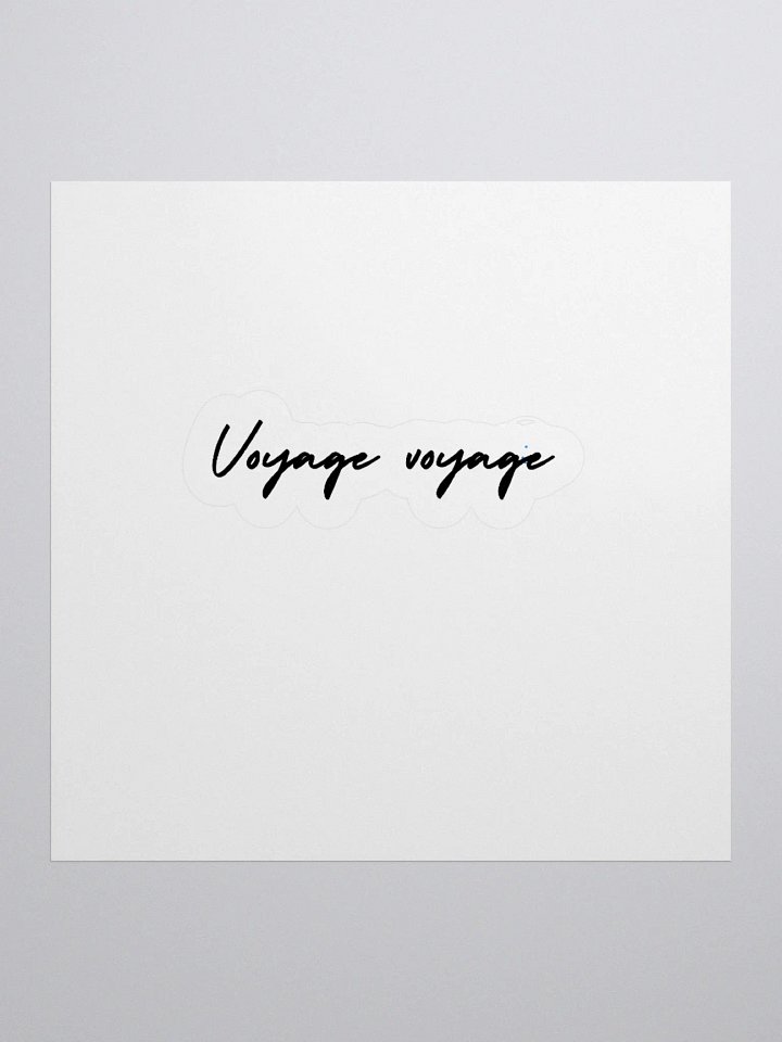 Voyage Voyage – Minimalist Sticker ✈️ product image (2)