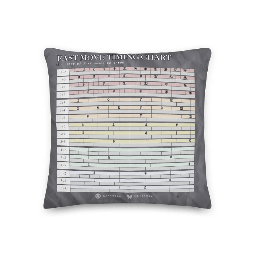 TIMING CHART PILLOW product image (3)
