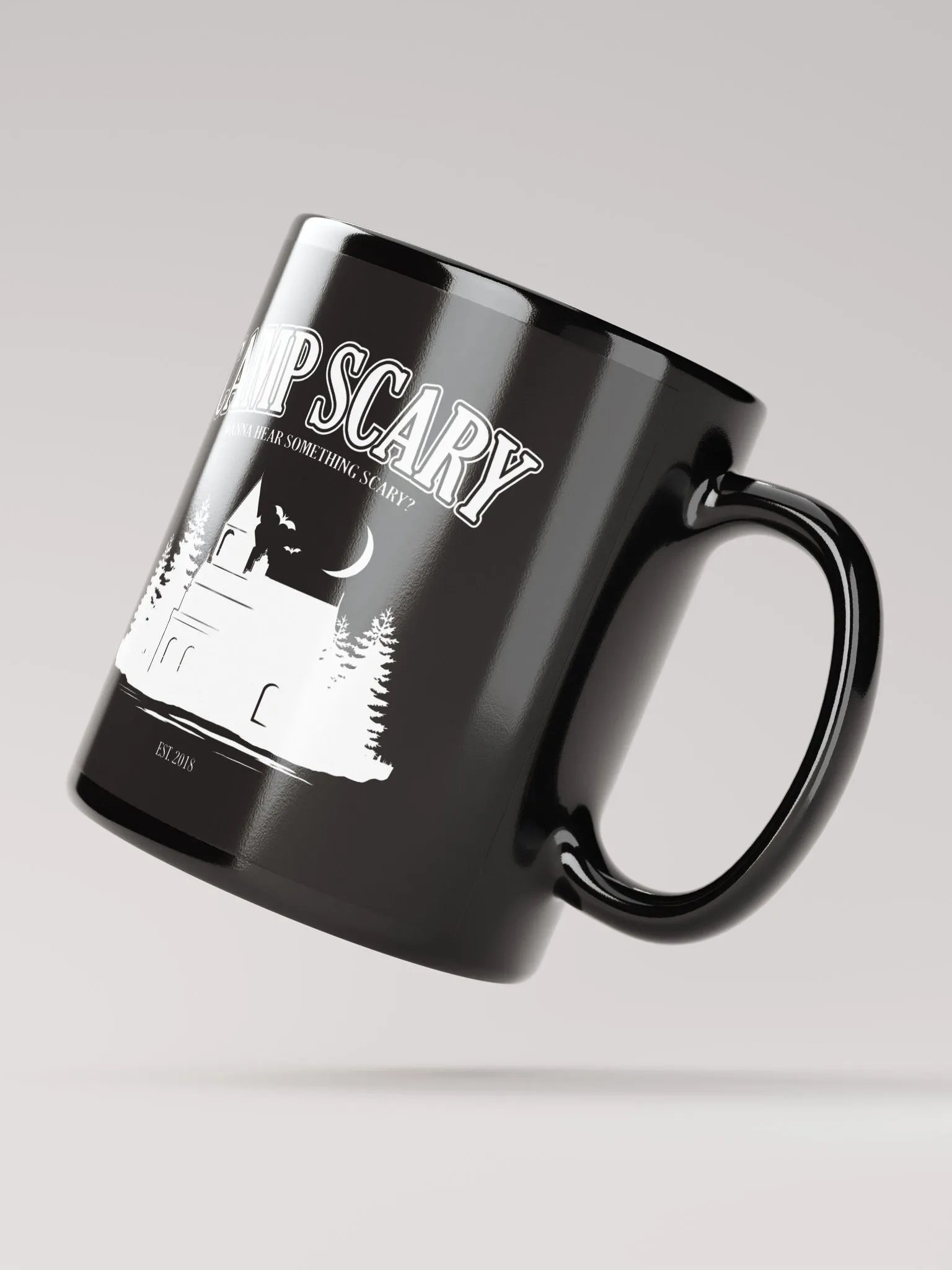 Camp Scary Black Glossy Mug product image (4)
