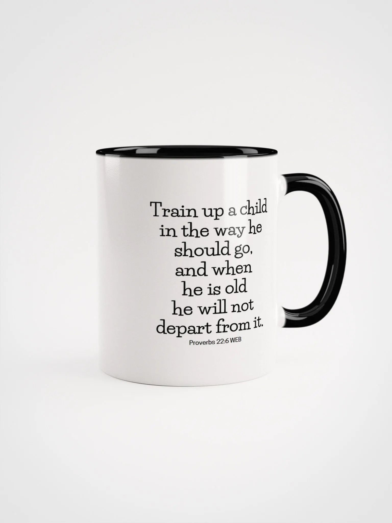 Train Up A Child In The Way He Should Go Proverbs 22:6 Two-Tone Mug 11/15oz product image (1)
