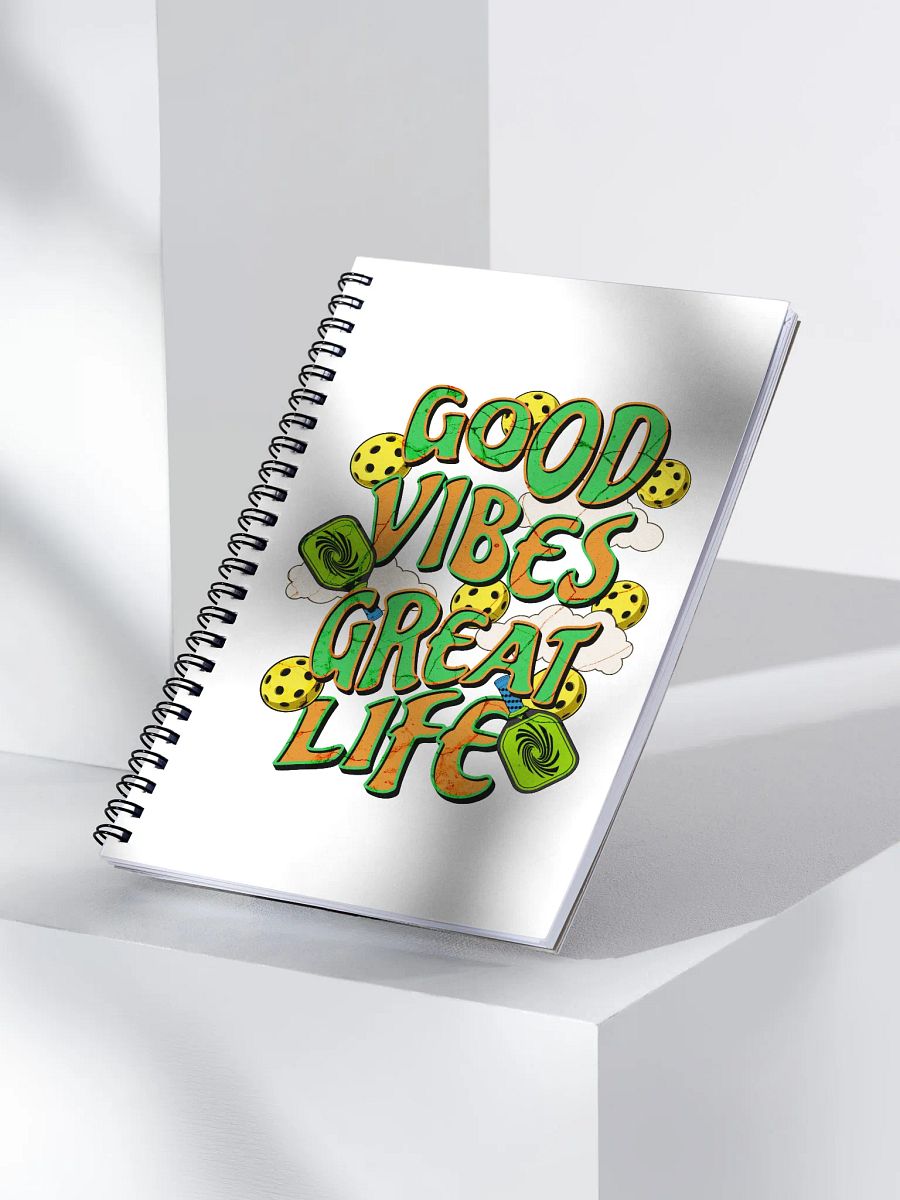 Good Vibes Great Life Pickleball Spiral Notebook product image (3)