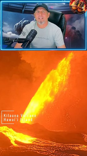Episode 33 is underway. 
North vent fountains reached 800 ft, south vent briefly joined at 4 AM. 
Watch it live, link in bio....