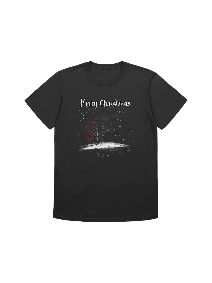 Merry Christmas Winter Holiday Scene Christmas Unisex T-Shirt product image (1)