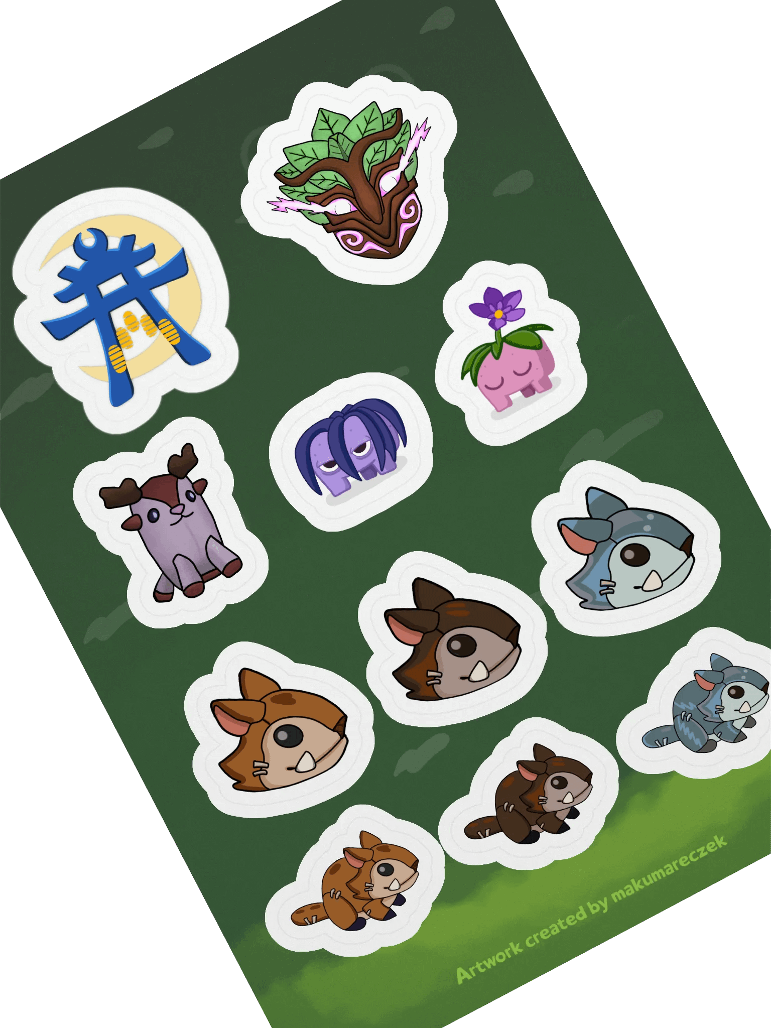 Palia Emotes Fall Set - Kiss Cut Sticker Sheet product image (2)
