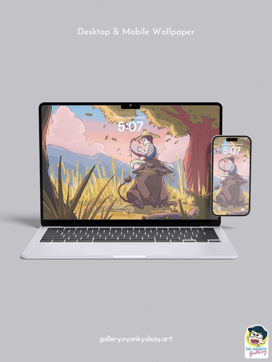 Serenading a Buffalo | Exclusive Digital product image (3)