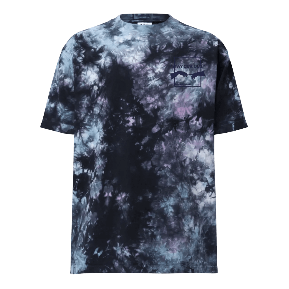 Stay Curious Oversized Tie-Dye T-Shirt product image (1)
