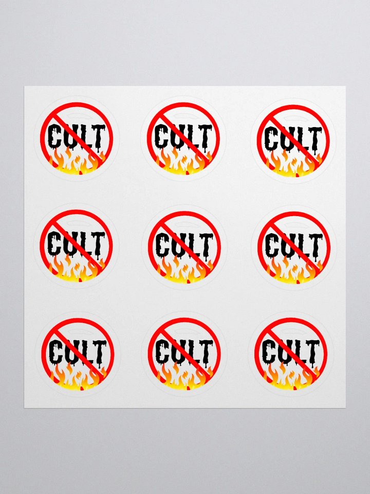 Anti Cult Stickers, Set of 9 product image (1)