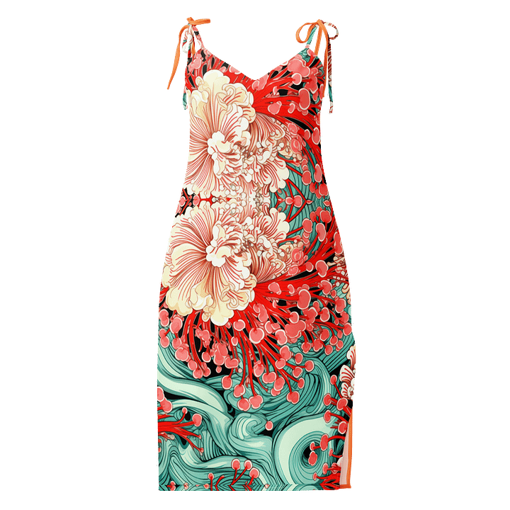Coral Bloom Slip Dress product image (1)