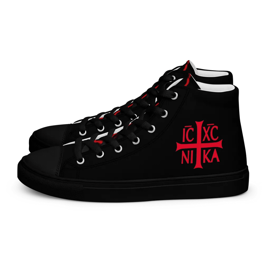 Jesus Christ Conquers Men's High Top product image (1)