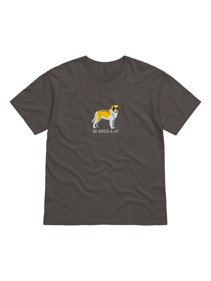 Sir Drools-A-Lot T-Shirt(Embroidered) of a Saint Bernard(Lemon & White) product image (6)