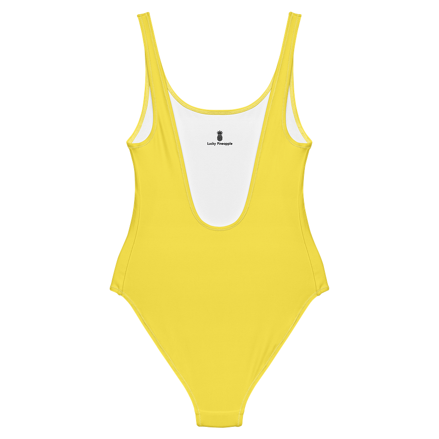 Taxi Cab Yellow Solid Color Retro Inspired Women's One Piece Swimsuit product image (2)