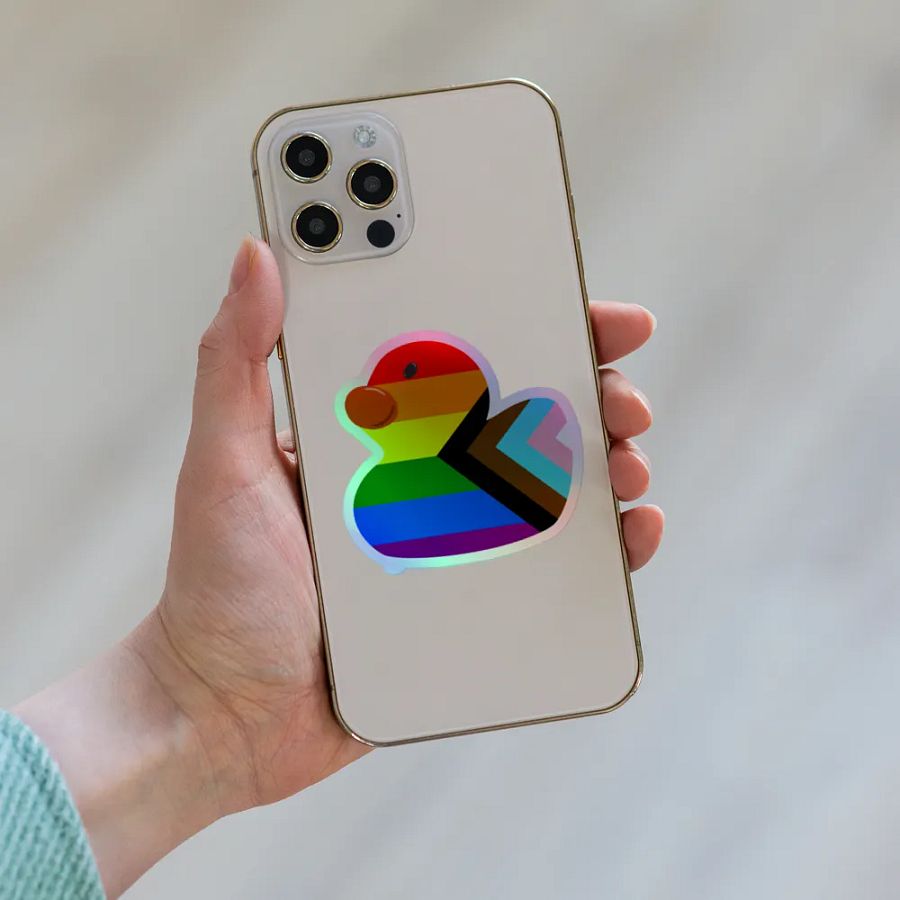 Holo Pride Duck Sticker product image (8)
