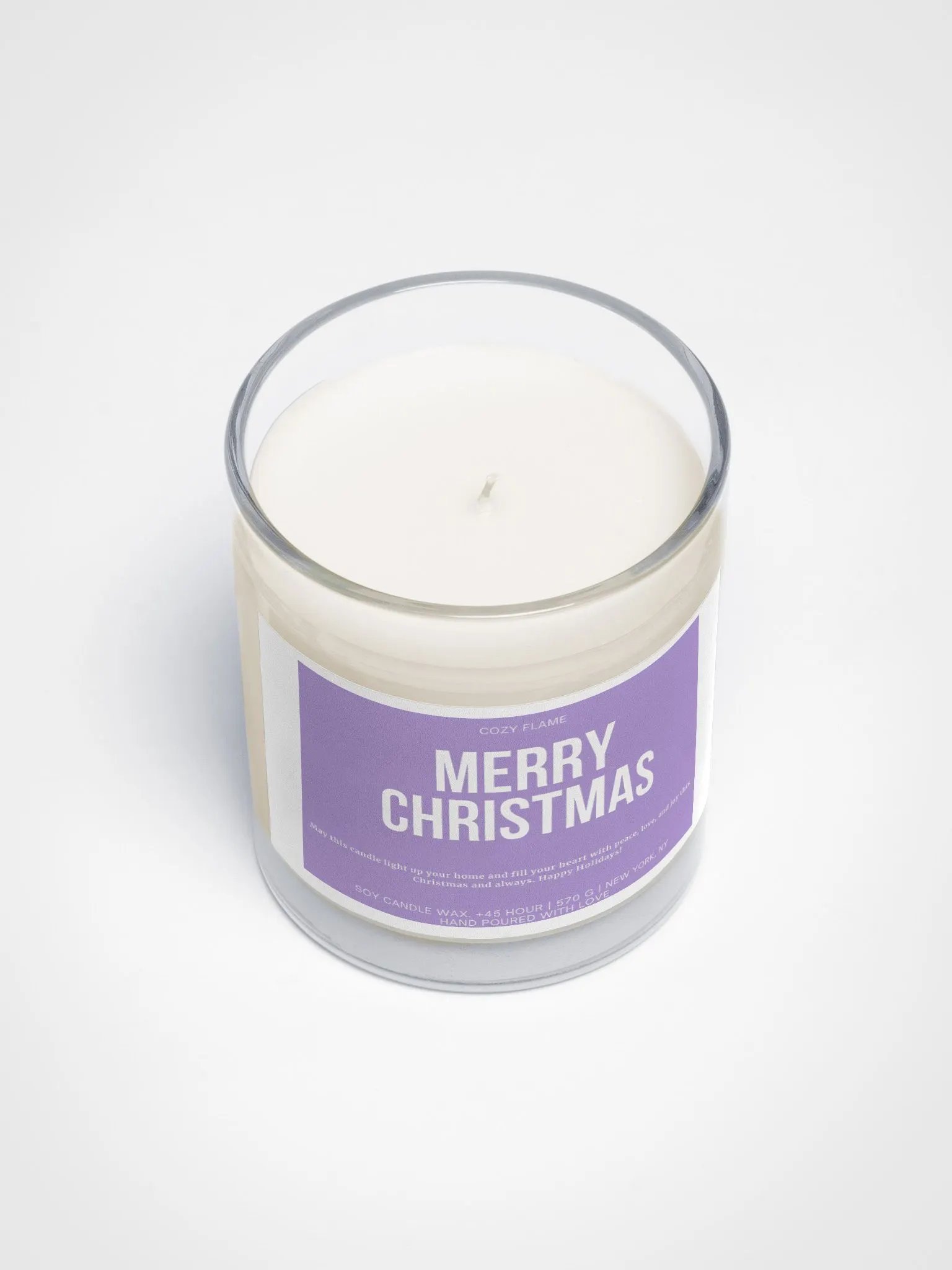 Merry Christmas Soy Wax Candle product image (3)