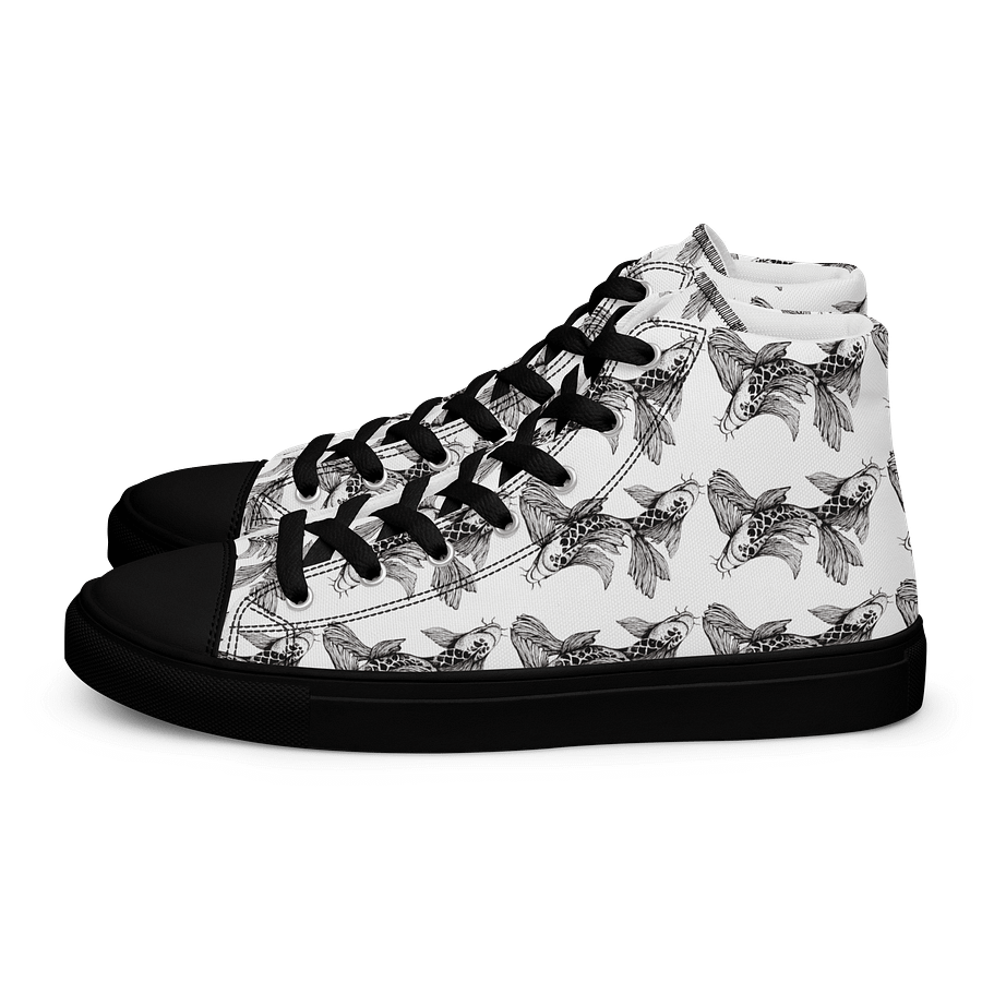 Koi Fish - Women's High Top Canvas Shoes product image (1)