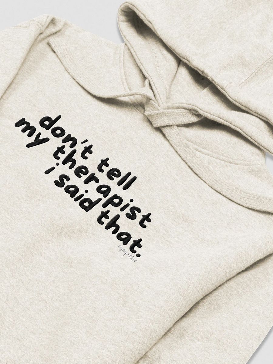 Therapy Hoodie (Embroidered) product image (3)