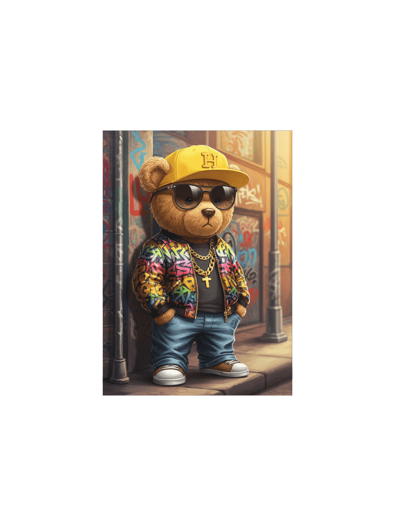 HipHop Teddy Print