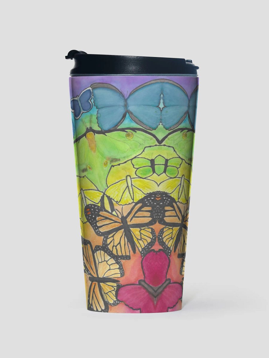 Rainbow of Butterflies Travel Mug product image (2)