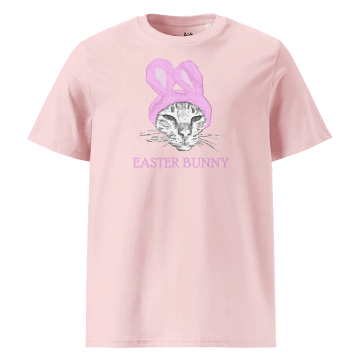 Disgruntled Cat - Easter Bunny Ears - Organic Cotton - Unisex T-Shirt - Pale Palette product image (9)