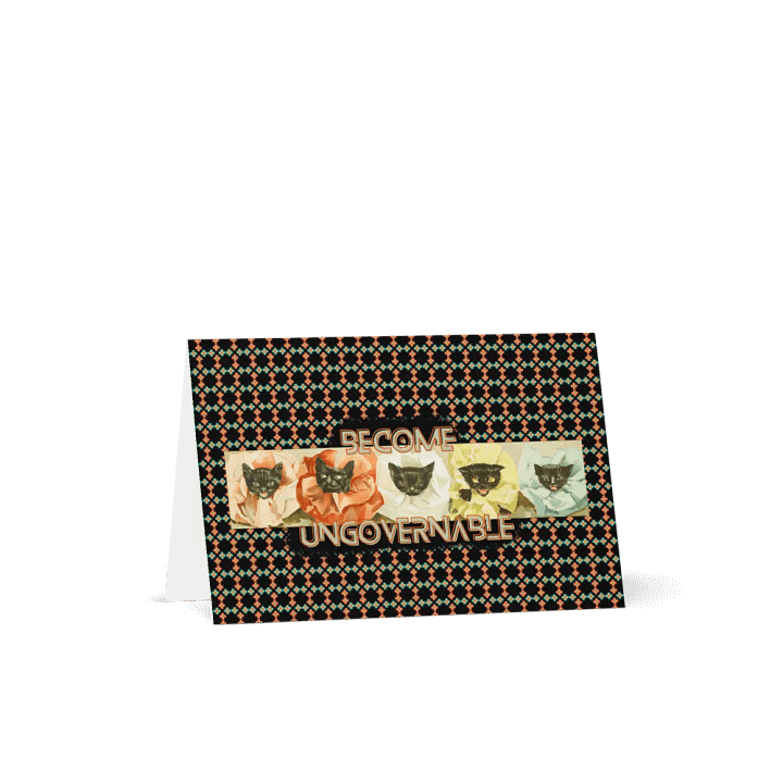 KC, Become Ungovernable (cats), Greeting Card product image (1)