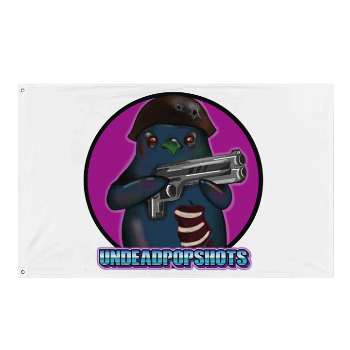 UndeadPopShots Penguin Flag Logo Color Dark Pink product image (1)
