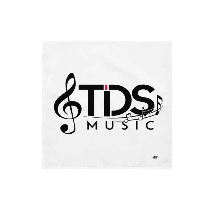 TDS Music All-Over Print Bandana - White - Music-Themed Design product image (3)