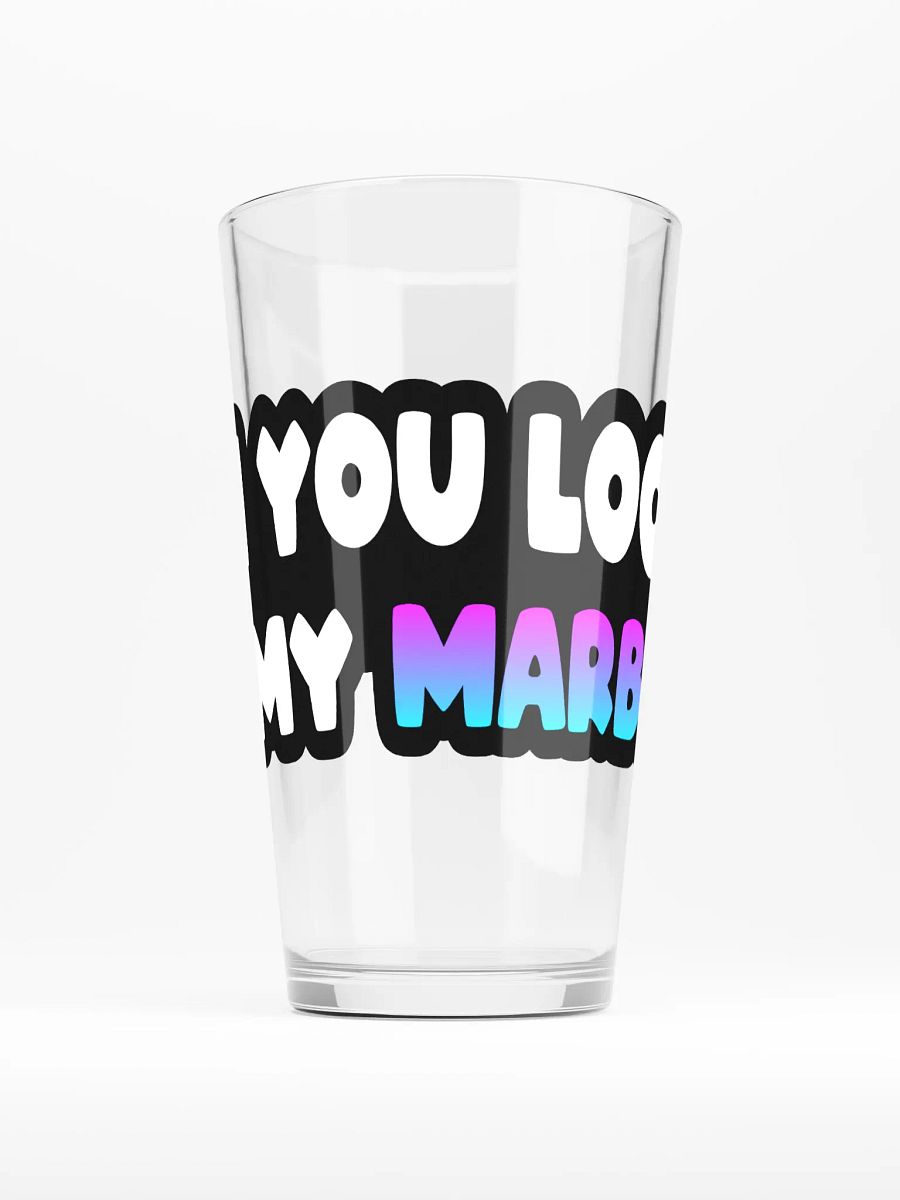 Can You Look At My Marble Pint Glass product image (1)